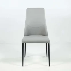 Europea Mathilde Chaise de séjour moderne italienne en synthétique et pieds en métal* Chaise De Cuisine|Chaise De Salle à Manger