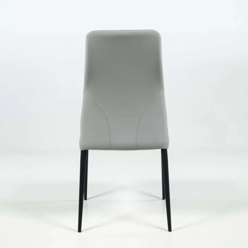 Europea Mathilde Chaise de séjour moderne italienne en synthétique et pieds en métal* Chaise De Cuisine|Chaise De Salle à Manger