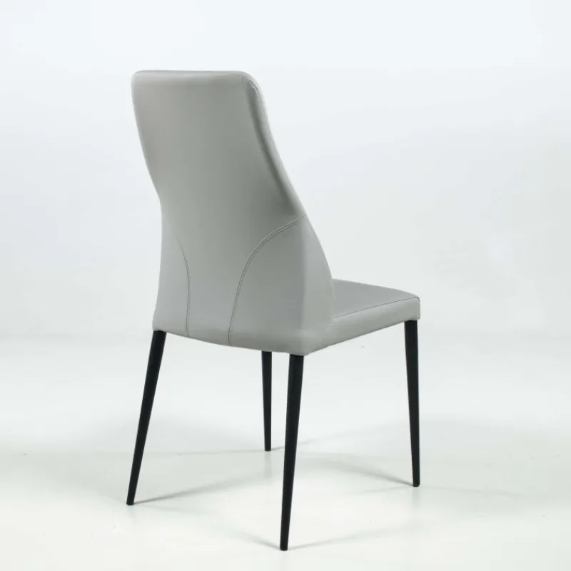 Europea Mathilde Chaise de séjour moderne italienne en synthétique et pieds en métal* Chaise De Cuisine|Chaise De Salle à Manger