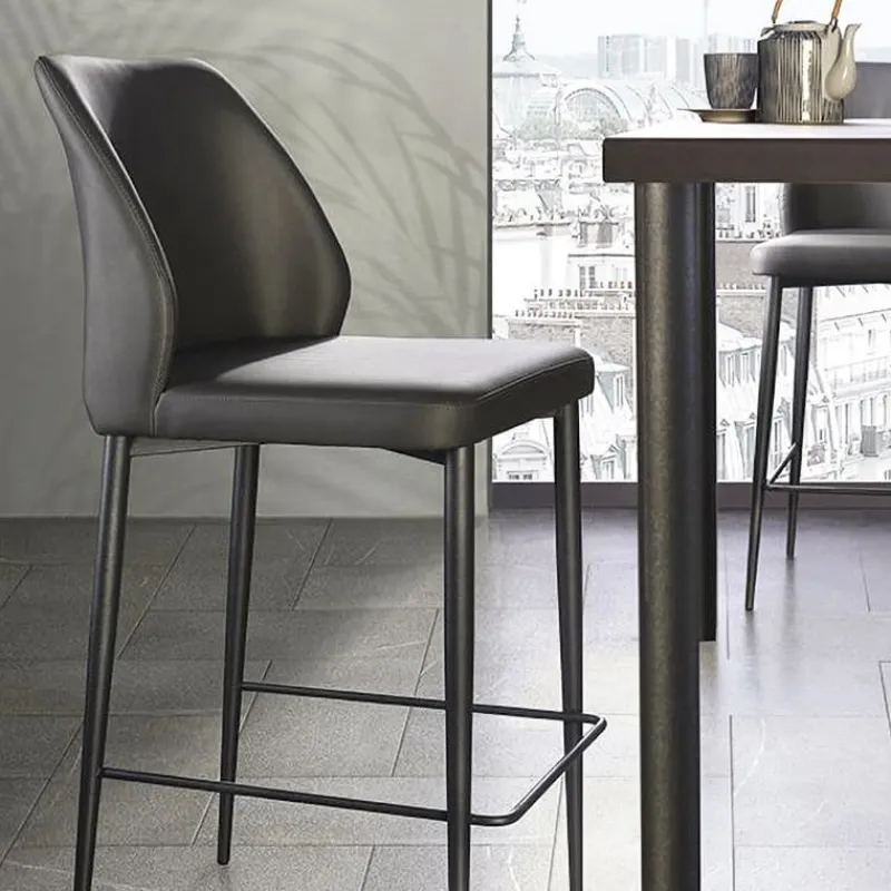 Europea Mathilde Tabouret snack moderne rembourré pieds en métal* Tabouret Snack (assise +/- 65 Cm)|Tabouret De Bar (assise +/- 80 Cm)