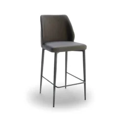 Europea Mathilde Tabouret snack moderne rembourré pieds en métal* Tabouret Snack (assise +/- 65 Cm)|Tabouret De Bar (assise +/- 80 Cm)