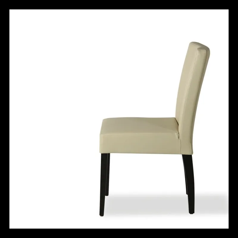 Sessio Matias Chaise contemporaine en synthétique et bois* Chaise De Cuisine|Chaise De Salle à Manger