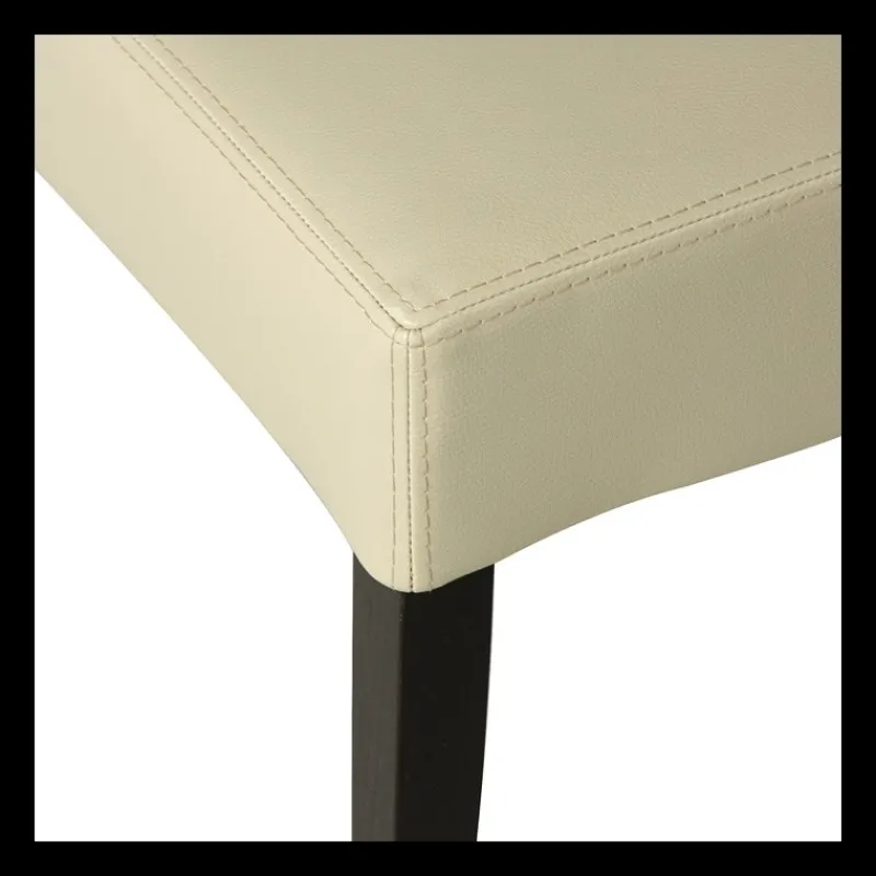Sessio Matias Chaise contemporaine en synthétique et bois* Chaise De Cuisine|Chaise De Salle à Manger