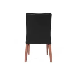 Sessio Matias stack Chaise confortable empilable en simili avec pieds en bois* Chaise De Cuisine|Chaise De Salle à Manger