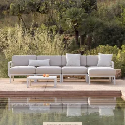 Maximo Canapé de jardin modulable 5 places* Fauteuil De Jardin