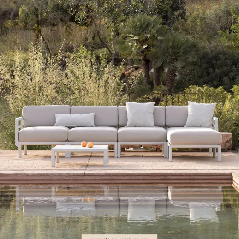 Maximo Canapé de jardin modulable 5 places* Fauteuil De Jardin