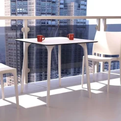 Maya Table carrée en stratifié* Table De Cuisine|Table Pour Petit Espace