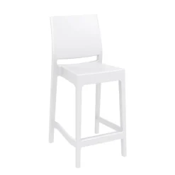 Maya Tabouret snack moderne empilable en polypropylène* Tabouret Snack (assise +/- 65 Cm)|Tabouret De Bar (assise +/- 80 Cm)