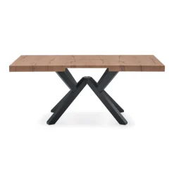 Mikado Connubia© Table extensible design en mélaminé avec pieds en bois* Table De Salle à Manger