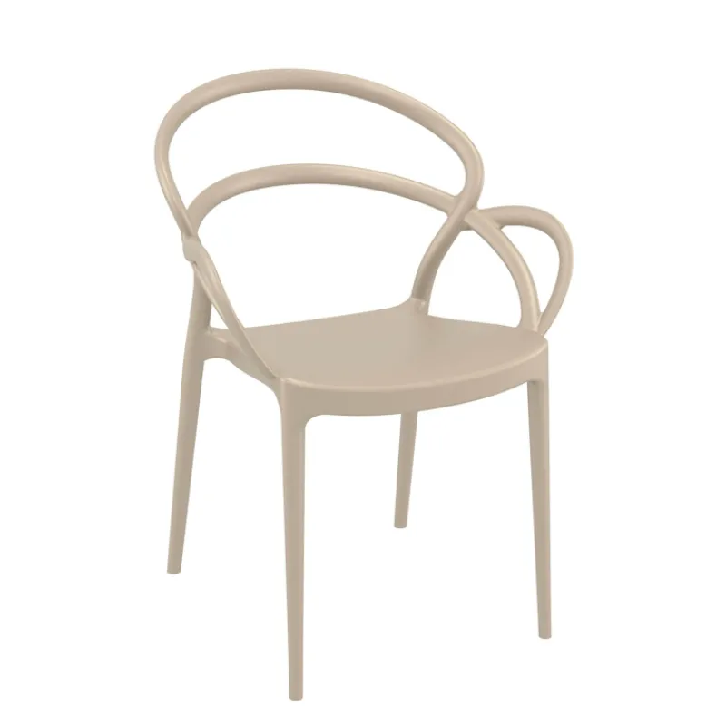 Mila Fauteuil de jardin design en polypropylène* Chaise De Jardin|Fauteuil De Jardin