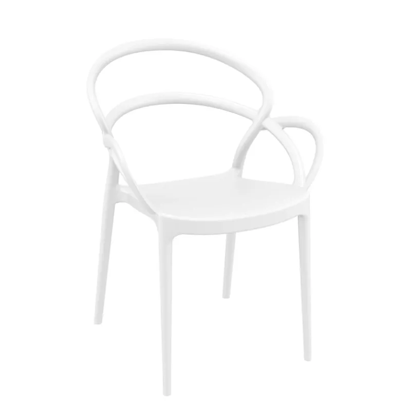 Mila Fauteuil de jardin design en polypropylène* Chaise De Jardin|Fauteuil De Jardin