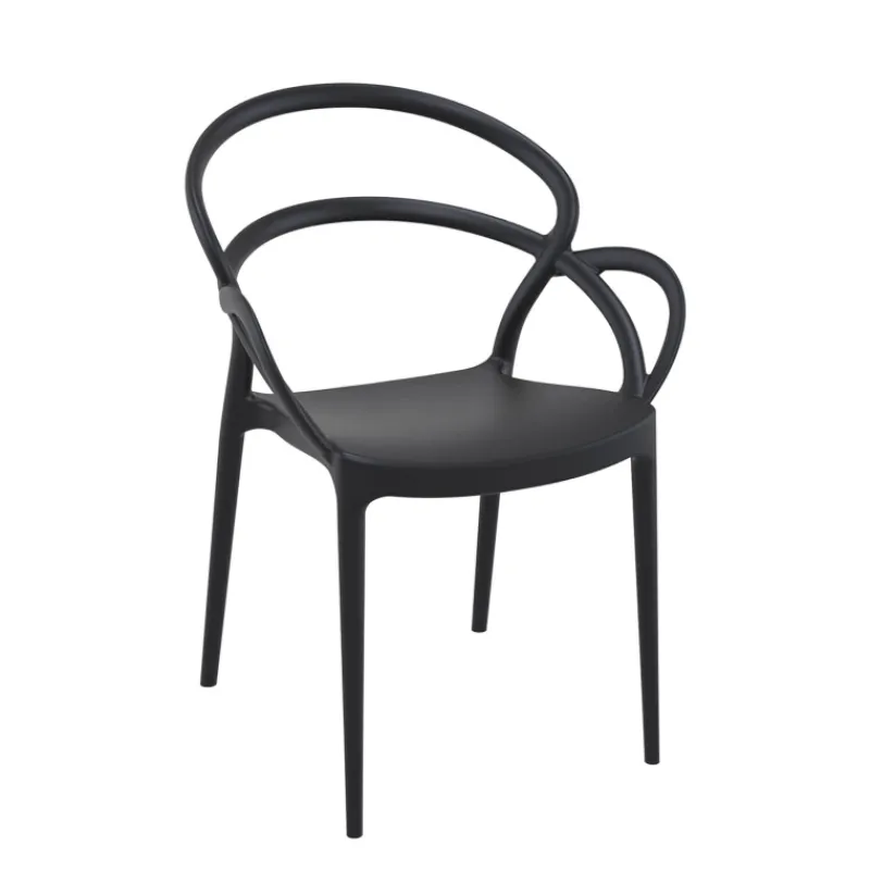 Mila Fauteuil design empilable en polypropylène* Chaise De Cuisine|Chaise De Salle à Manger