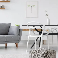 Mila Fauteuil design empilable en polypropylène* Chaise De Cuisine|Chaise De Salle à Manger