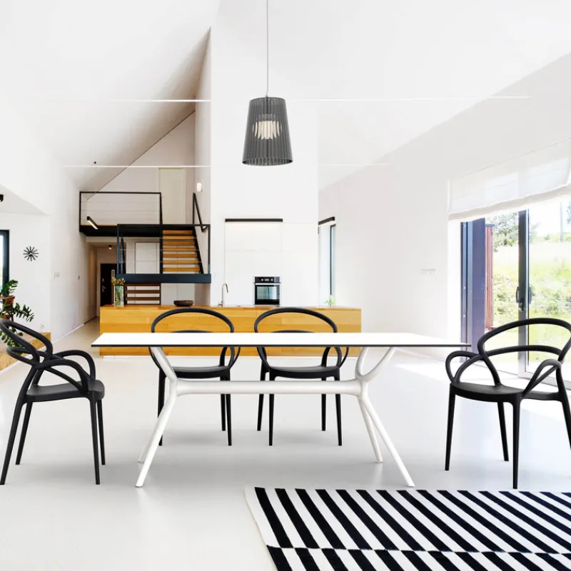 Mila Fauteuil design empilable en polypropylène* Chaise De Cuisine|Chaise De Salle à Manger