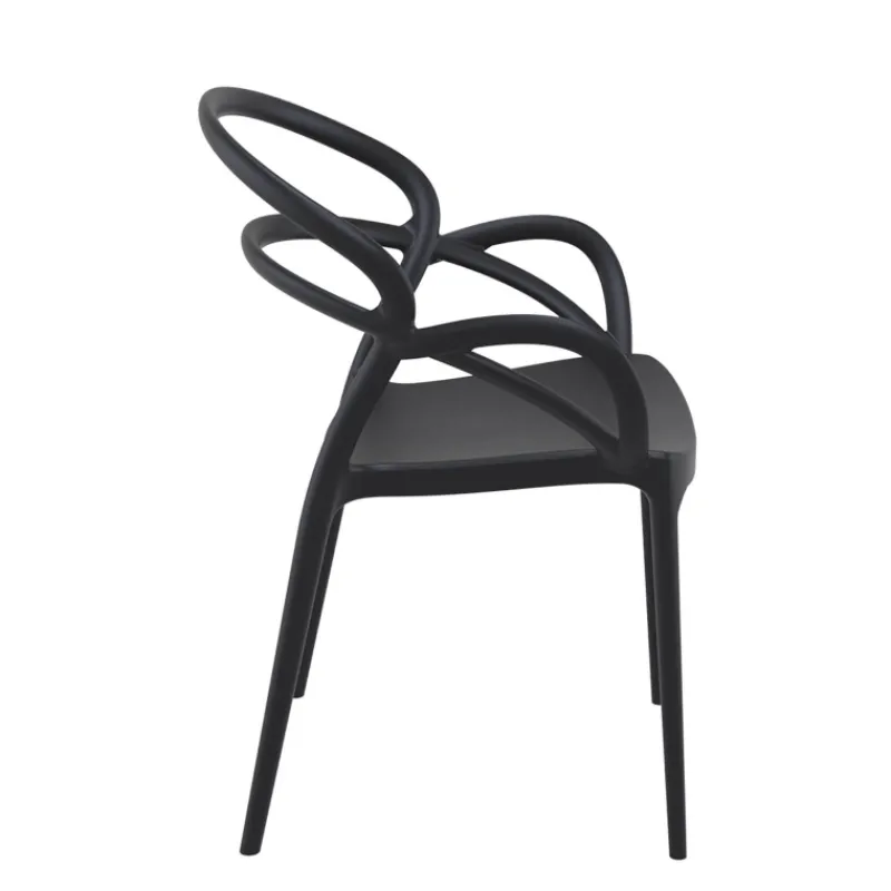 Mila Fauteuil design empilable en polypropylène* Chaise De Cuisine|Chaise De Salle à Manger