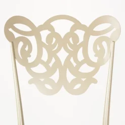 Jayso Milos Chaise provençale en métal assise synthétique rembourrée* Chaise De Cuisine|Chaise De Salle à Manger