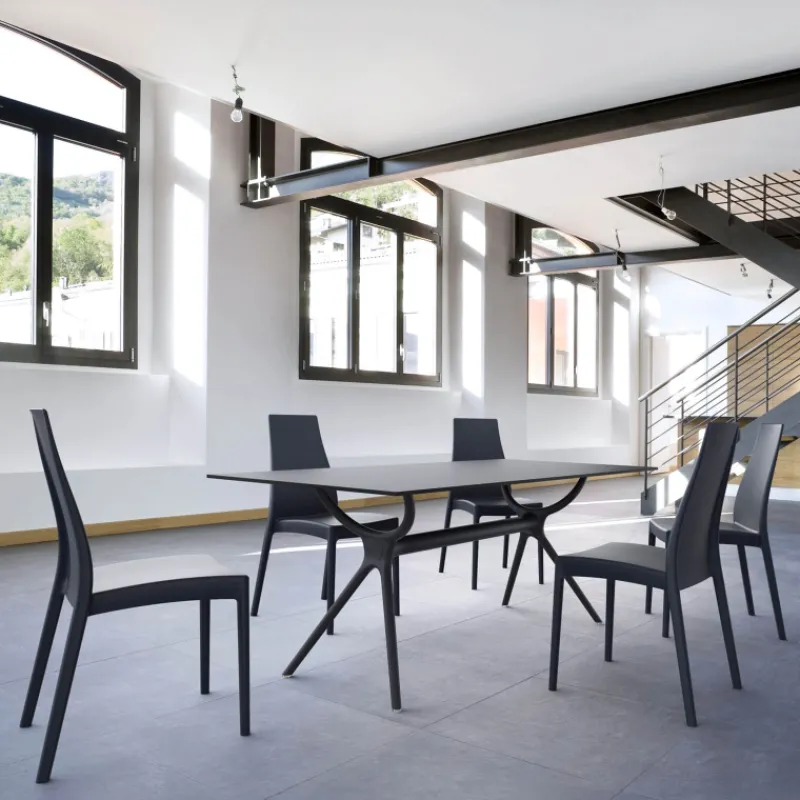 Miranda Chaise empilable en polypropylène* Chaise De Cuisine|Chaise De Salle à Manger