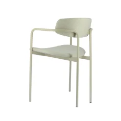 Perfecta Mirror Chaise moderne en tissu avec accoudoirs et pieds en métal* Chaise De Salle à Manger|Chaise Salon
