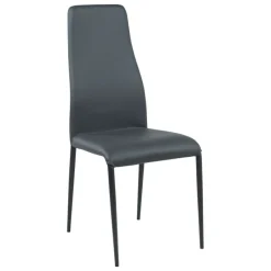 Europea Mirta Chaise de salle à manger italienne en synthétique et métal* Chaise De Cuisine|Chaise De Salle à Manger