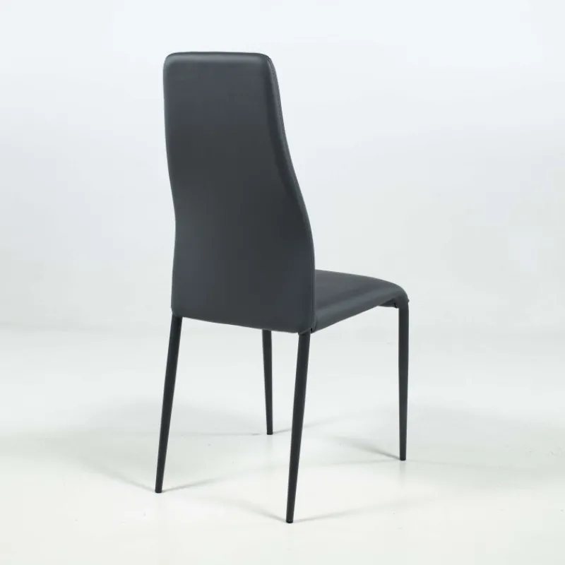 Europea Mirta Chaise de salle à manger italienne en synthétique et métal* Chaise De Cuisine|Chaise De Salle à Manger