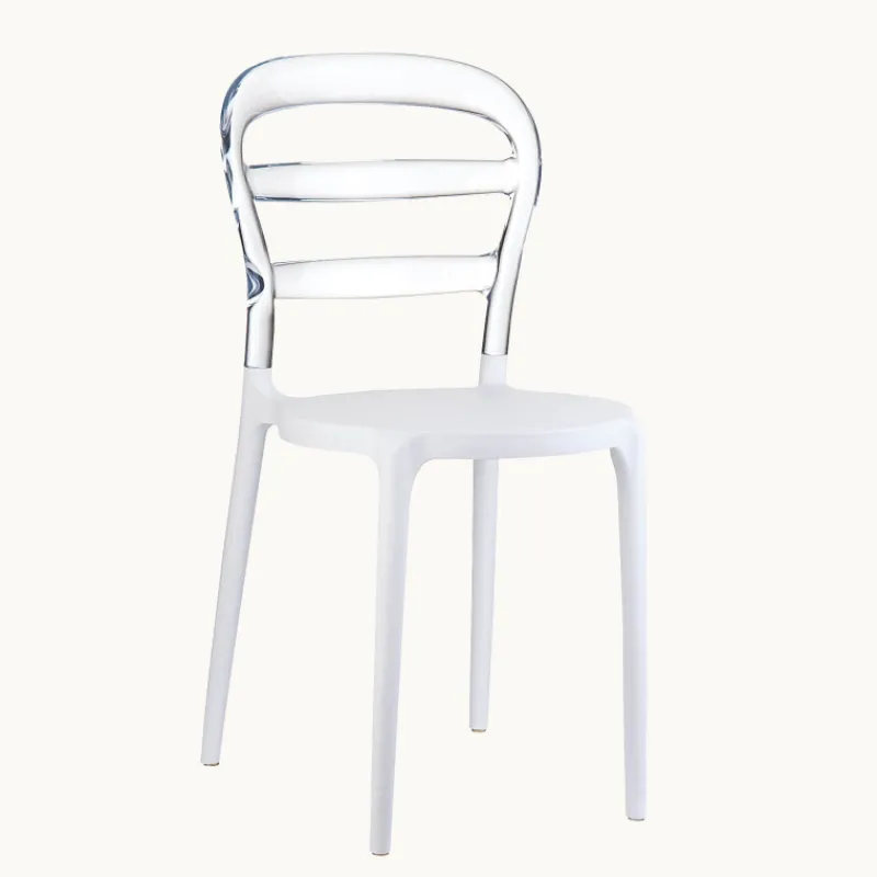 Miss Bibi Chaise moderne en polycarbonate transparent et polypropylène* Chaise De Cuisine|Chaise De Salle à Manger