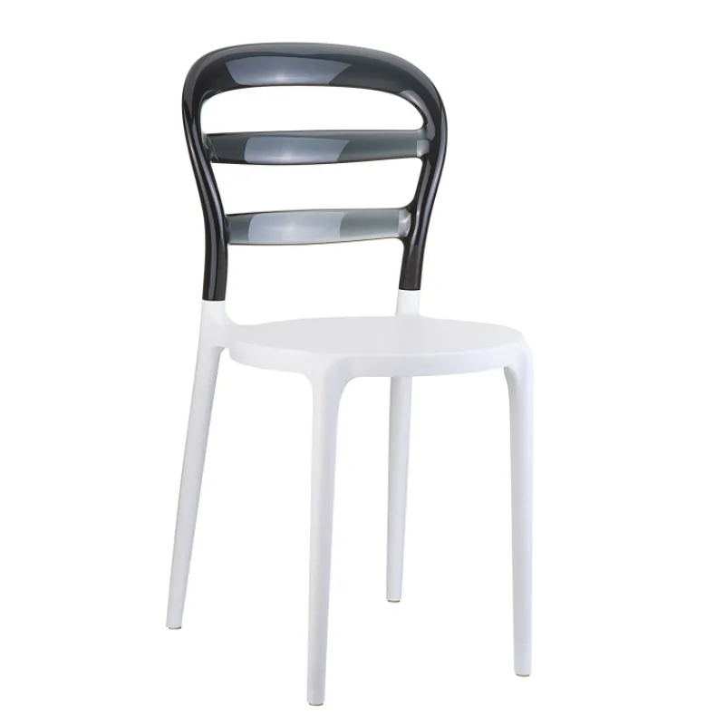 Miss Bibi Chaise moderne en polycarbonate transparent et polypropylène* Chaise De Cuisine|Chaise De Salle à Manger