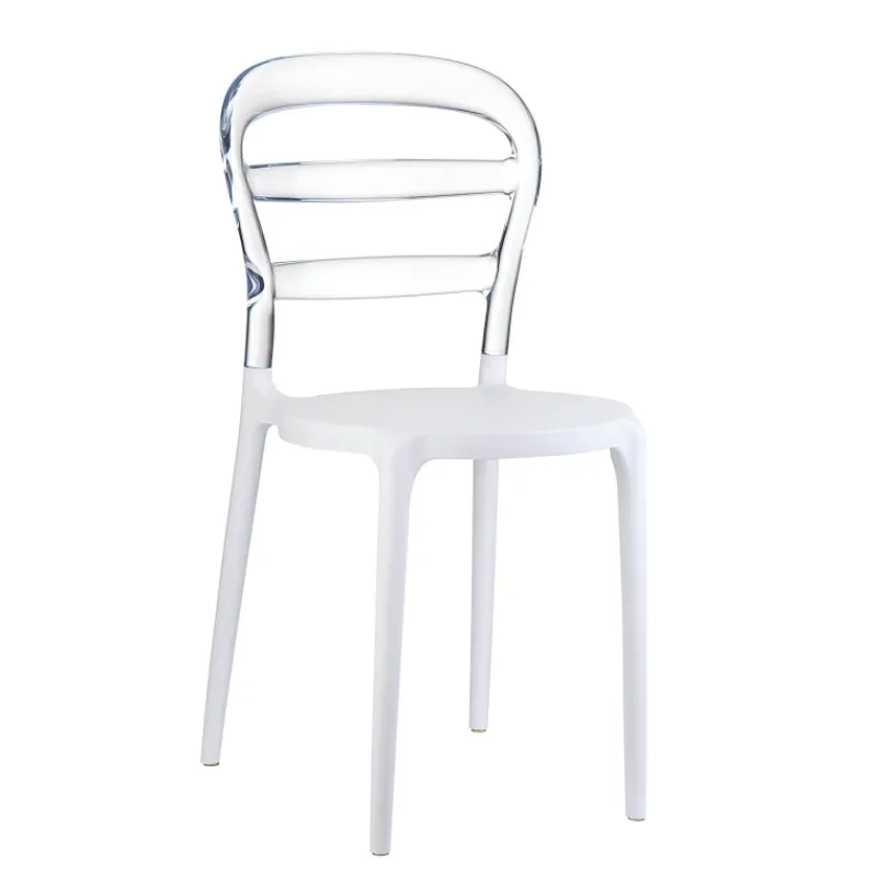 Miss Bibi Chaise moderne en polycarbonate transparent et polypropylène* Chaise De Cuisine|Chaise De Salle à Manger
