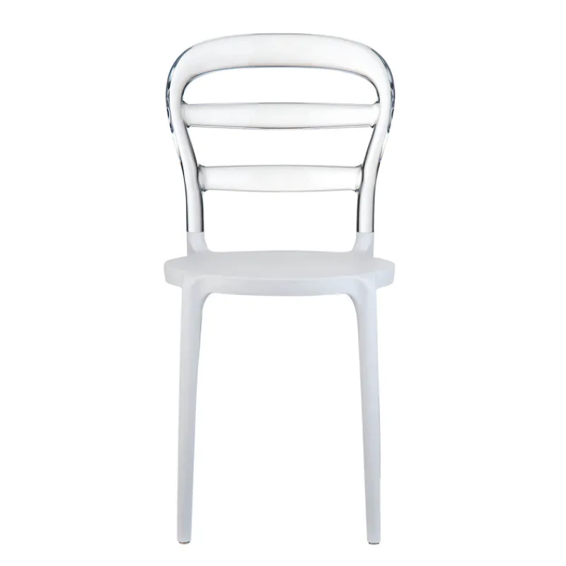 Miss Bibi Chaise moderne en polycarbonate transparent et polypropylène* Chaise De Cuisine|Chaise De Salle à Manger