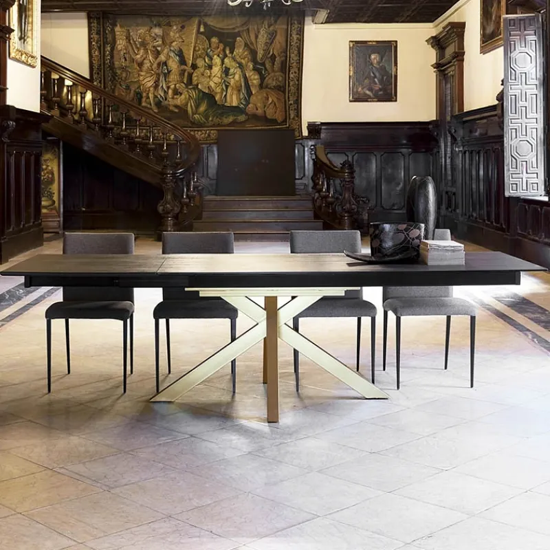 Pure design Moon Table design extensible en Dekton avec pied central* Table De Salle à Manger