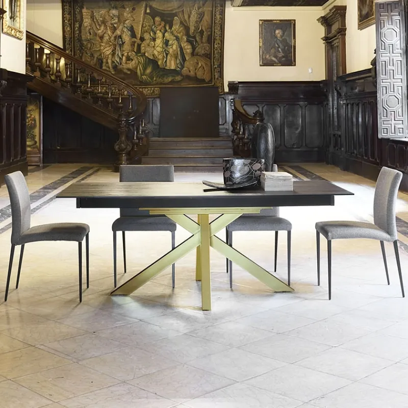 Pure design Moon Table design extensible en Dekton avec pied central* Table De Salle à Manger