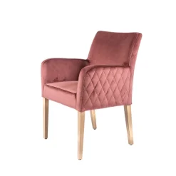 Sessio Moritz diamant Fauteuil cocooning matelassé dans le dos et revêtement en tissu* Chaise De Salle à Manger|Chaise Salon