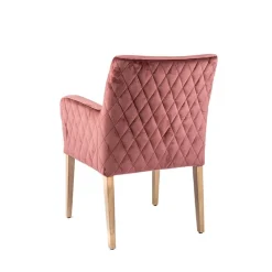 Sessio Moritz diamant Fauteuil cocooning matelassé dans le dos et revêtement en tissu* Chaise De Salle à Manger|Chaise Salon