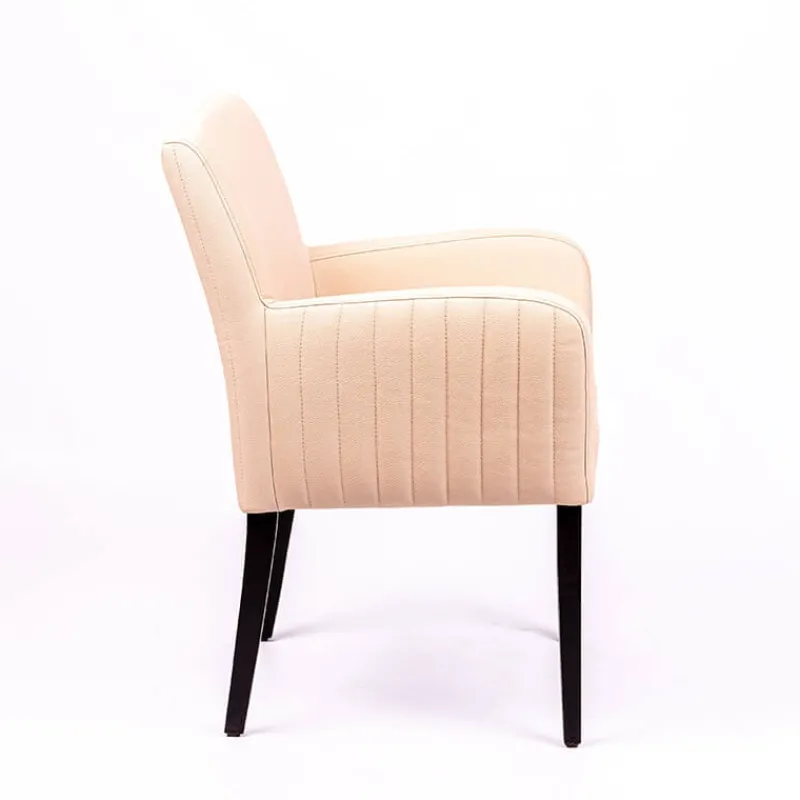 Sessio Moritz line Fauteuil de salon confortable avec dos matelassé et pieds en bois* Chaise De Cuisine|Chaise De Salle à Manger