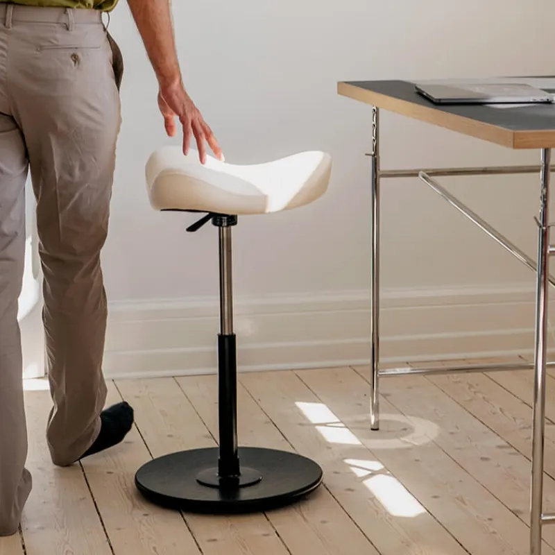 Varier Move ® Tabouret ergonomique réglable en tissu* Tabouret Snack (assise +/- 65 Cm)|Tabouret De Bar (assise +/- 80 Cm)