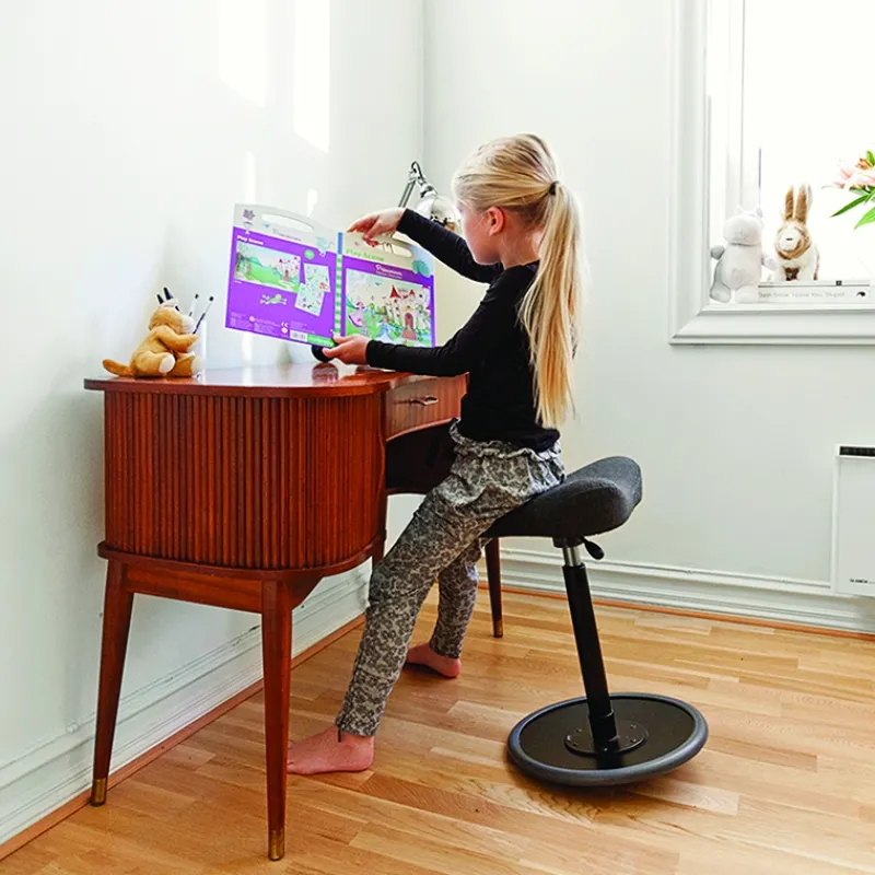 Varier Move ® Tabouret ergonomique réglable en tissu* Tabouret Snack (assise +/- 65 Cm)|Tabouret De Bar (assise +/- 80 Cm)