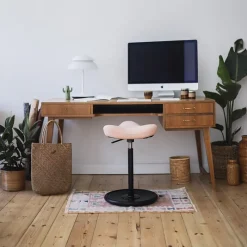 Varier Move ® Tabouret ergonomique réglable en tissu* Tabouret Snack (assise +/- 65 Cm)|Tabouret De Bar (assise +/- 80 Cm)