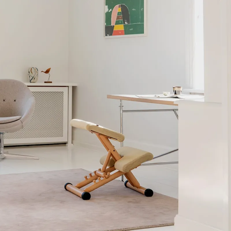 Varier Multi ® Siège de bureau ergonomique en tissu et bois* Chaise De Bureau|Chaise Salon