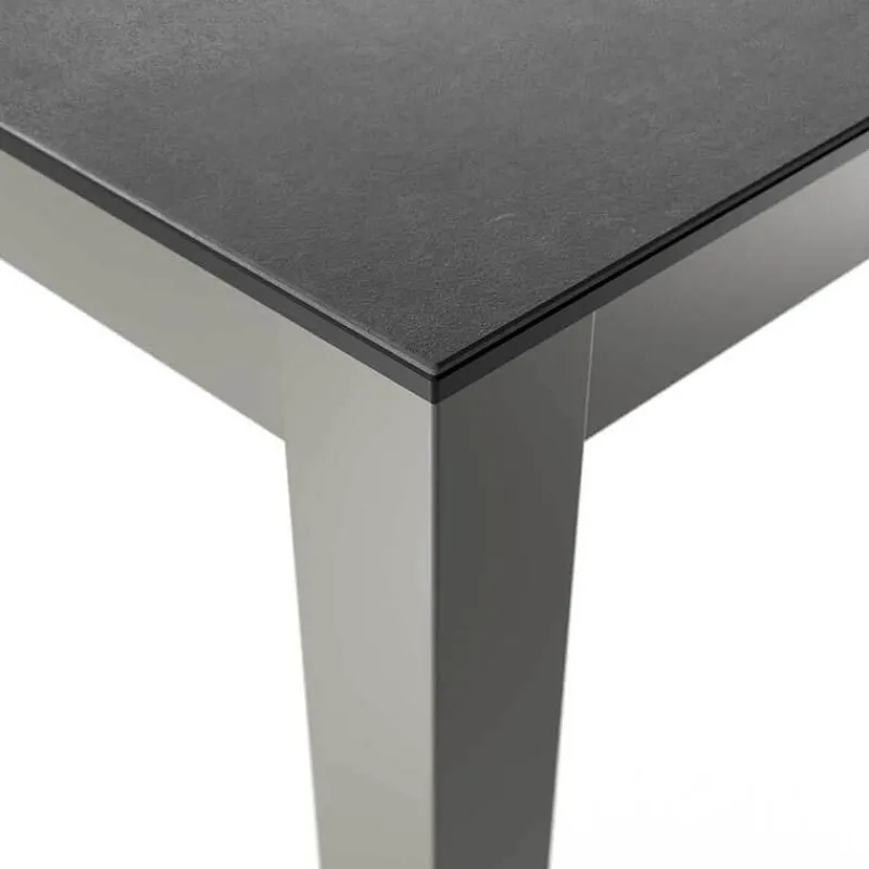Cancio Multiplus Table sur mesure en céramique avec pieds en métal* Table De Cuisine|Table De Salle à Manger
