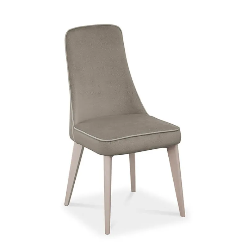 Europea Nadine Chaise de salle à manger en tissu et pieds en bois fabriquée en Italie* Chaise De Salle à Manger|Chaise Salon
