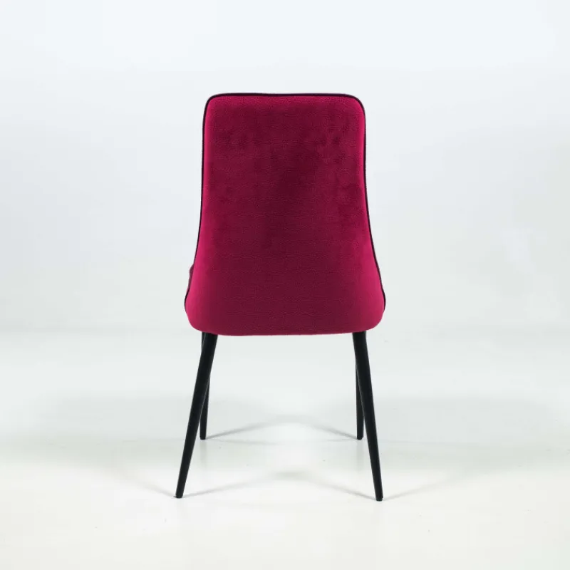 Europea Nadine Chaise de salle à manger italienne en tissu et pieds en métal* Chaise De Salle à Manger