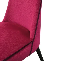 Europea Nadine Chaise de salle à manger italienne en tissu et pieds en métal* Chaise De Salle à Manger