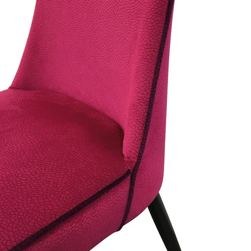 Europea Nadine Chaise de salle à manger italienne en tissu et pieds en métal* Chaise De Salle à Manger