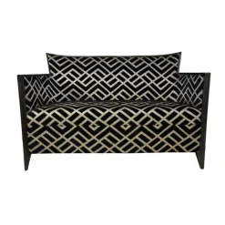 Paget Nathan Canapé art déco 2 personnes en tissu fabriqué en France* Fauteuil De Salon
