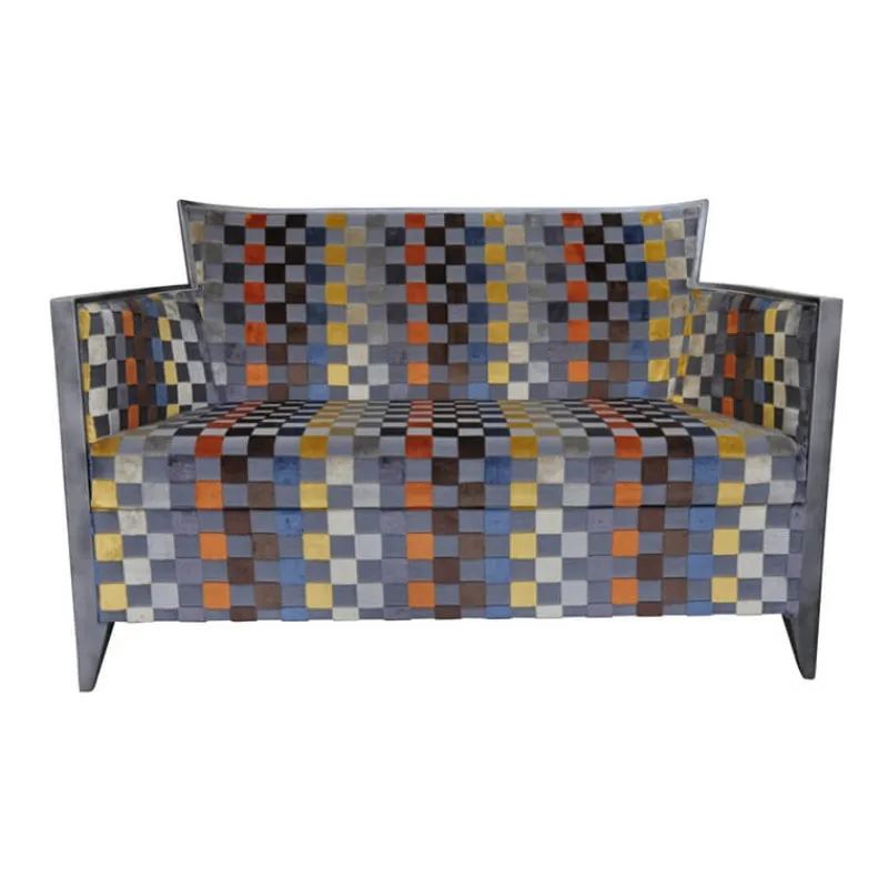Paget Nathan Canapé art déco 2 personnes en tissu fabriqué en France* Fauteuil De Salon