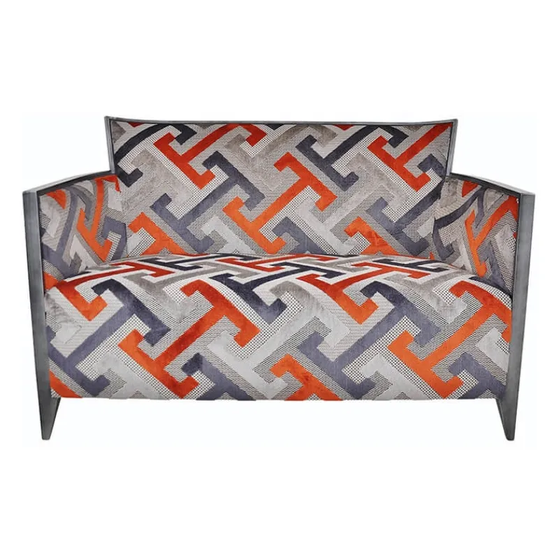 Paget Nathan Canapé art déco 2 personnes en tissu fabriqué en France* Fauteuil De Salon