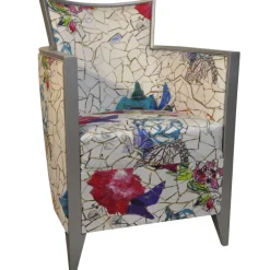 Paget Nathan Fauteuil art déco fabriqué en France en tissu et bois massif* Fauteuil De Salon