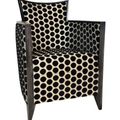 Paget Nathan Fauteuil art déco fabriqué en France en tissu et bois massif* Fauteuil De Salon