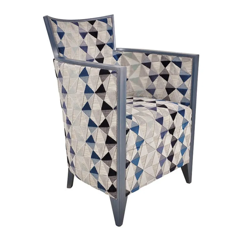 Paget Nathan Fauteuil art déco fabriqué en France en tissu et bois massif* Fauteuil De Salon