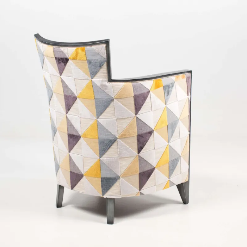 Paget Nathan Fauteuil art déco fabriqué en France en tissu et bois massif* Fauteuil De Salon