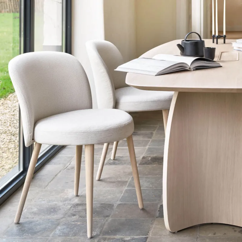 Mobitec Neo ® Chaise cosy confortable en tissu et pieds bois* Chaise De Salle à Manger|Chaise Salon